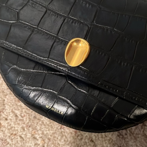 Wandler | NWOT Billy Crossbody Croc-Effect Leather Bag - Night - Picture 6 of 11